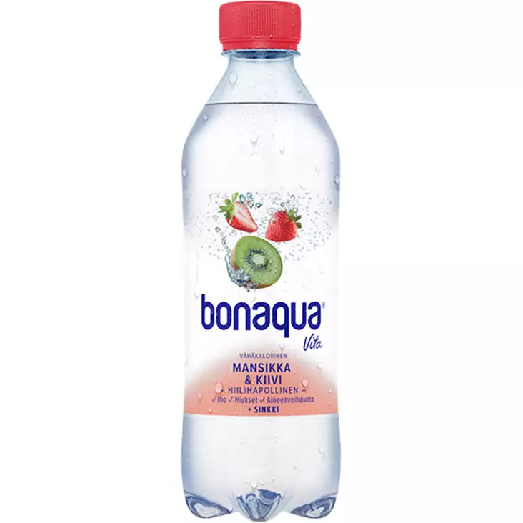 Bonaqua mansikkakiivi kivennäisvesi - Virvoitusjuomat - 6415600546607 - 1