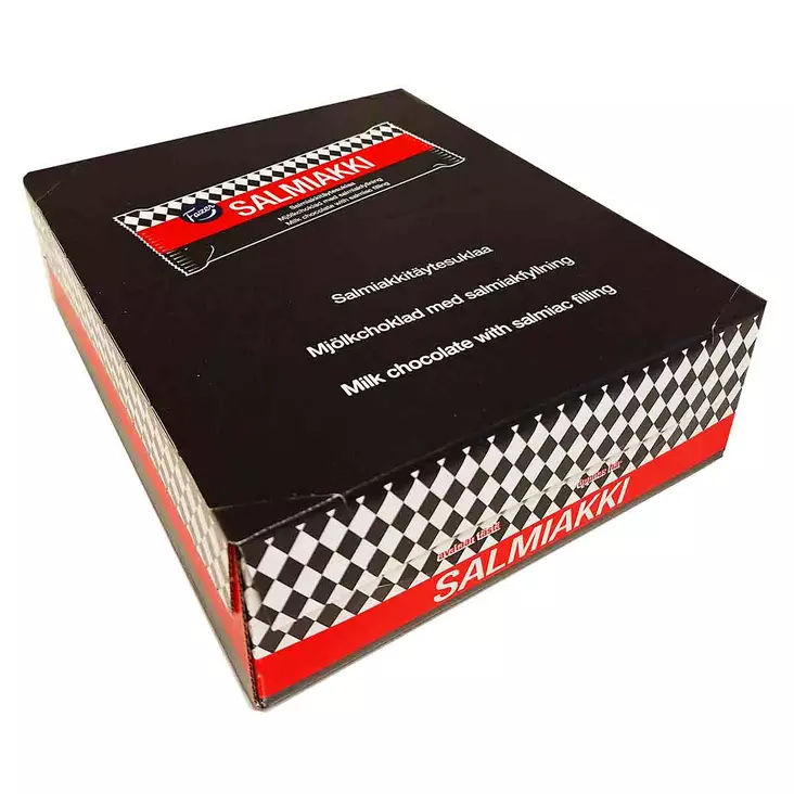 Salmiakkisuklaalevy tukkupakkaus 20x100g - Suklaalevyt ja konvehdit - 6411404015837 - 1