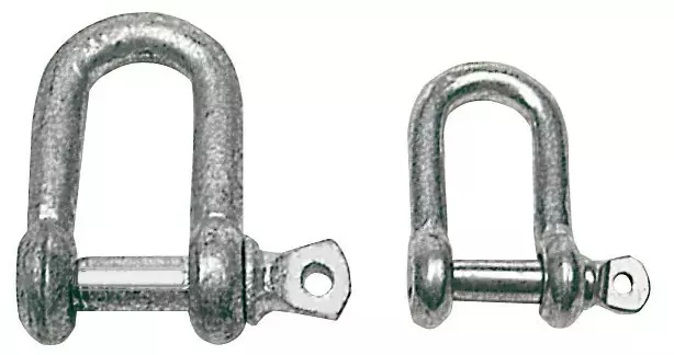 Galvanisoitu sakkeli 10 mm - Vene sakkelit, kiinnityshaat ja koussit - 8033137018947 - 1