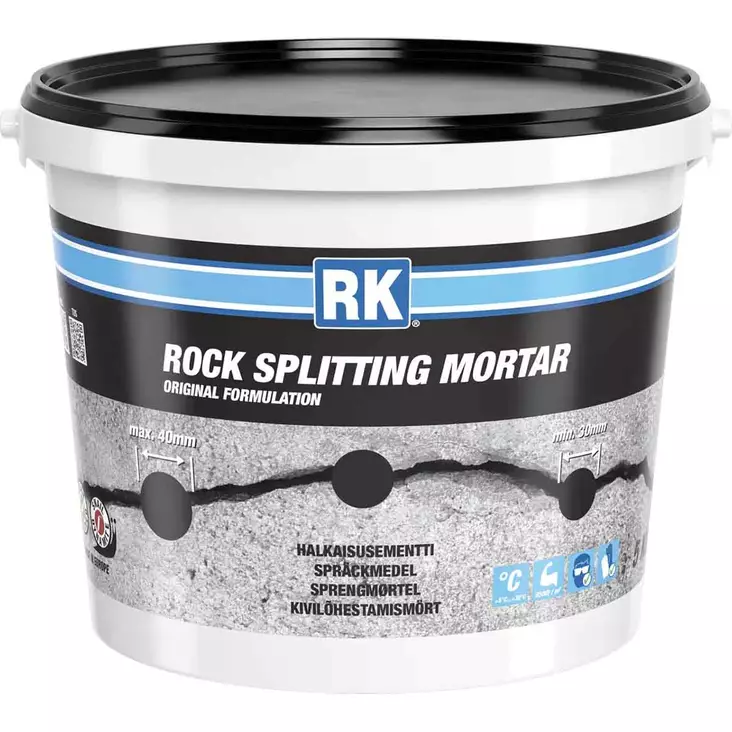 Halkaisusementti 5kg kallion halkaisuun - Erikoismassat - 6418091160987 - 1