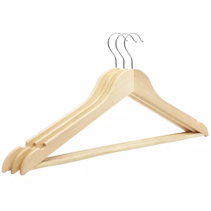 Puiset henkarit puun väri - Henkarit ja vaaterekit - 6438168117287 - 1