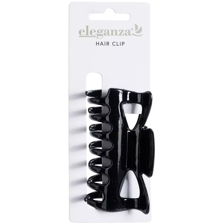 Musta hiusklipsi 9 cm - Hiuslenkit, pinnit ja korut - 8721037345897 - 1