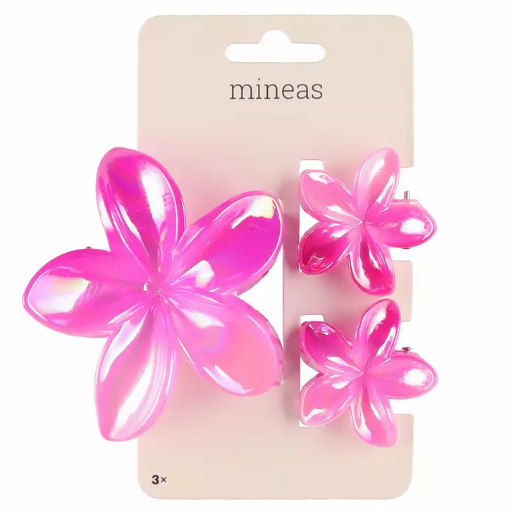 Hiussolki kukka pinkki - Hiuslenkit, pinnit ja korut - 6410416548777 - 1