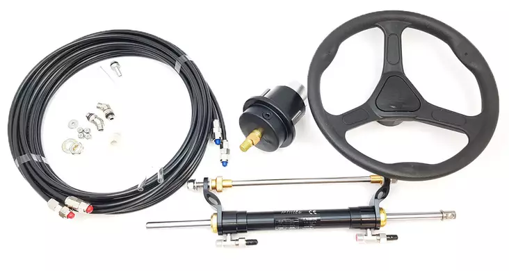 Hydrauliohjaussarja 90hv perämoottorille - Veneen hydrauliohjaussarjat - 6438471026757 - 1