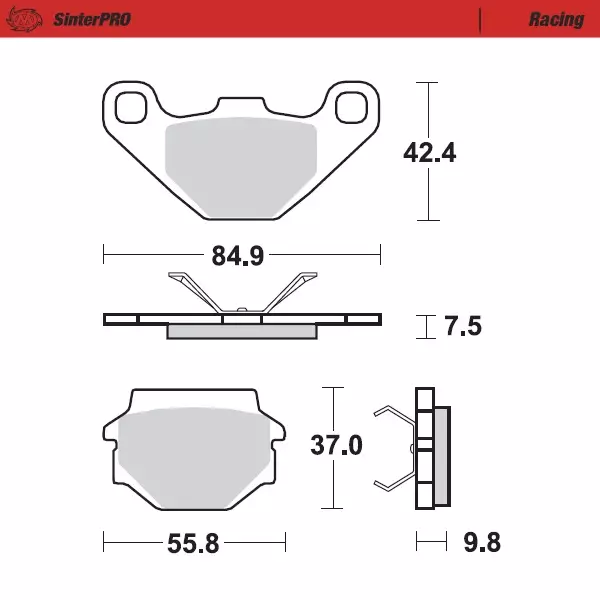 Jarrupalat Moto-Master KTM, TM, Aprilia - Motocrosspyörien ja endurojen jarrupalat - 6438471311327 - 2