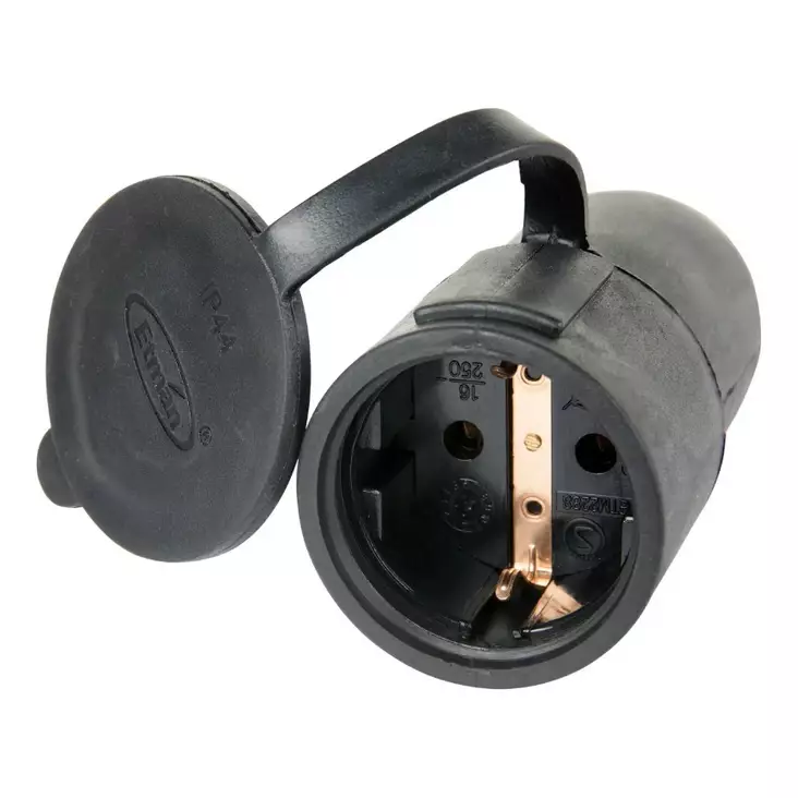 jatkopistorasia 16A 250V ip44 - Sähköhaaroittimet ja sähköadapterit - 6416013125397 - 1