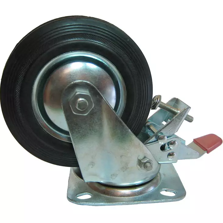Kalustepyörä jarrulla 125mm - Kalustepyörät - 6419773560767 - 1