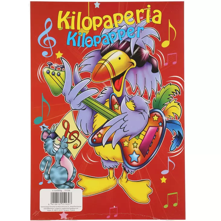 valkoinen A4 kilopaperi piirtelyyn ja askarteluun - Askartelupaperit ja huovat - 6410410151607 - 1