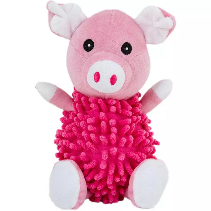 Vaaleanpunainen best friend pigsy koiran pehmolelu, pieni pörröinen possu - Koiran lelut ja virikkeet - 5700551156007 - 1