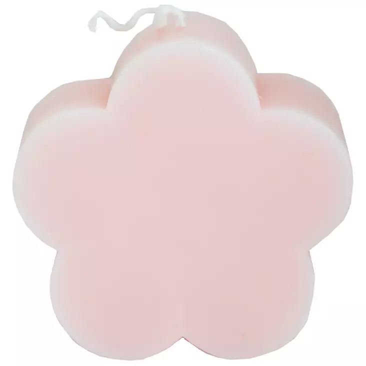 Vaaleanpunainen koristekynttilä finnmari kukka - Pöytäkynttilät - 6416906877877 - 1