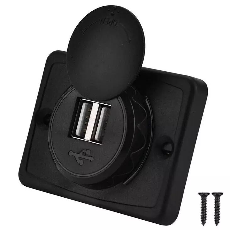 Usb latauspistoke 12V ja 24v autoon - Tupakansytytyspistokkeet ja laturit - 6419774007827 - 1