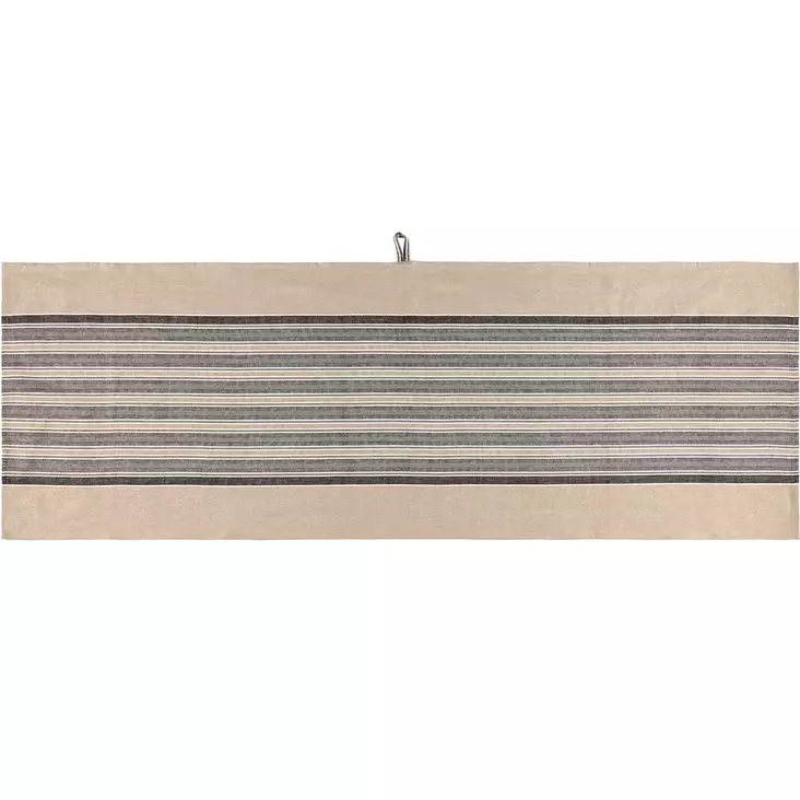 pitkä beige laudeliina raidoilla 50 x 150 cm 4living - Löylytuoksut ja tekstiilit - 6410413227767 - 1
