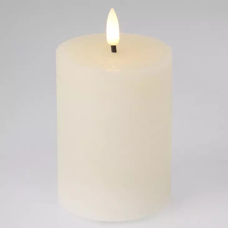 Led kynttilä ivory 7,5x10 cm valkoinen - Led-kynttilät - 8721037175197 - 1