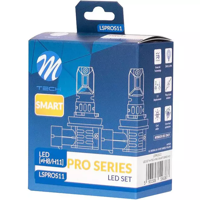 Led polttimopari h11 m tech pro smart - LED-polttimot ja LED-sarjat - 5901508556387 - 1