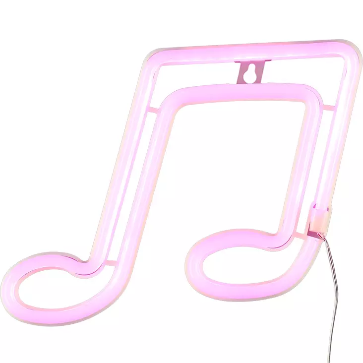 Neon led valo nuotti pinkki - Valokoristeet - 6410416480787 - 1