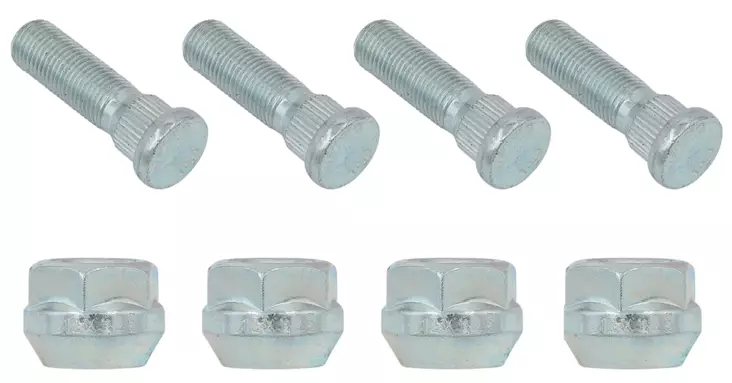 Levikepalan pultit ja mutterit 3/8"-24 x 42mm Bronco 4kpl - Mönkijän vanteen mutterit, pultit ja lisäosat - 6438471333107 - 2