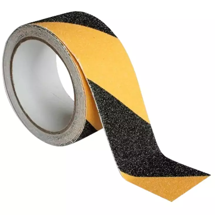 Liukuesteteippi 50 mm x 5 m kelta musta - Liukuesteteipit ja kakspuoliteipit - 6418536024317 - 1