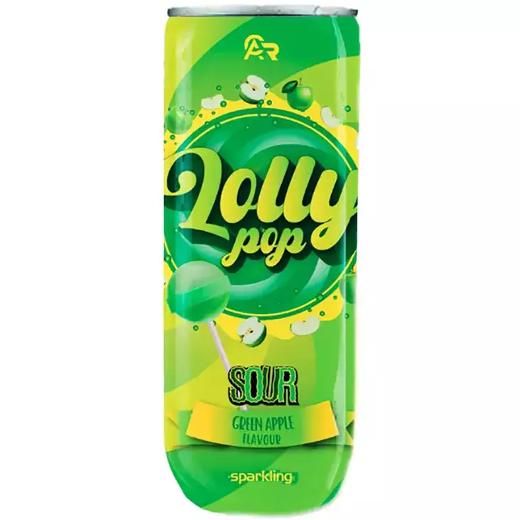 Lolly pop green apple virvoitusjuoma 330ml - Energiajuomat - 4262486690847 - 1