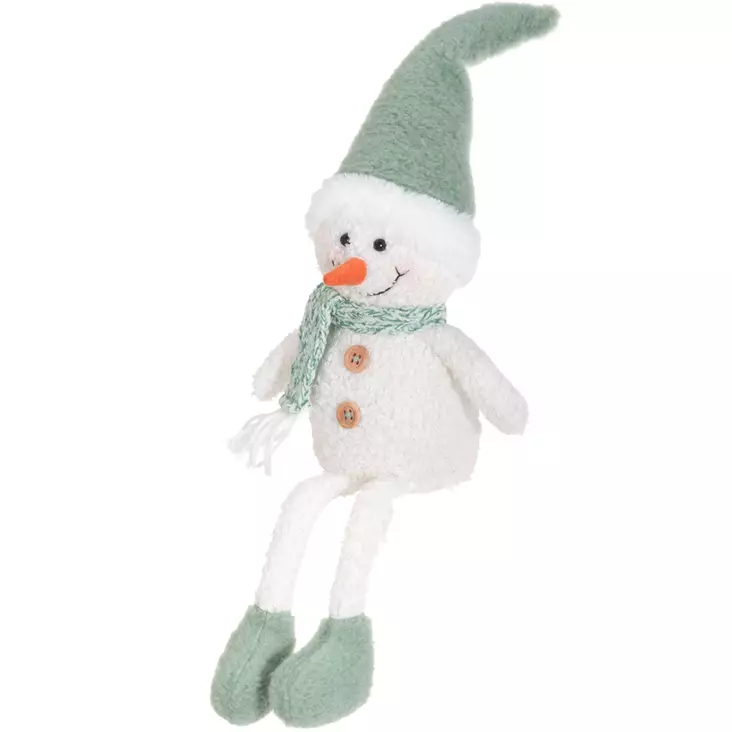 Suloinen lumiukko joulukoriste - Tontut ja koriste-eläimet - 6410416490557 - 1