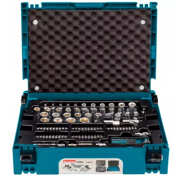 Makita työkalu- ja tarvikesarja 120-osaa - Työkalusarjat ja hylsysarjat - 088381576727 - 1