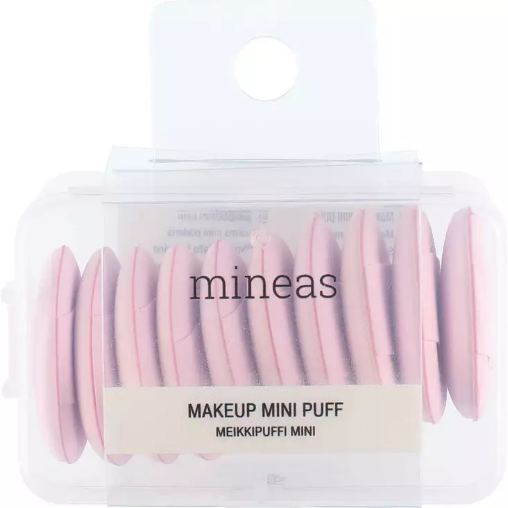 Mineas mini meikkipuffi 10 kpl - Kosmetiikkatuotteet - 6410416565057 - 1