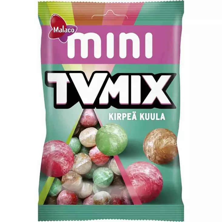Tv mix kirpeä kuula 90g karkkipussi - Karkkipussit - 6420256913857 - 1