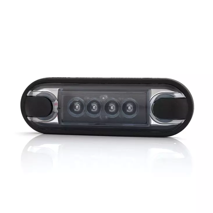 Monsterlux Horus Black Optic Keltainen Led-Äärivalo Ovaali Taso- Ja Putkipintaan - Äärivalot ja sumuvalot - 6429811633407 - 2