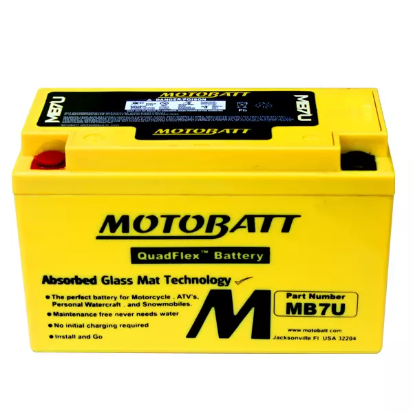 Moottoripyörän akku 7Ah Motobatt - Pienkoneakut 5-10Ah - 6947312400217 - 2