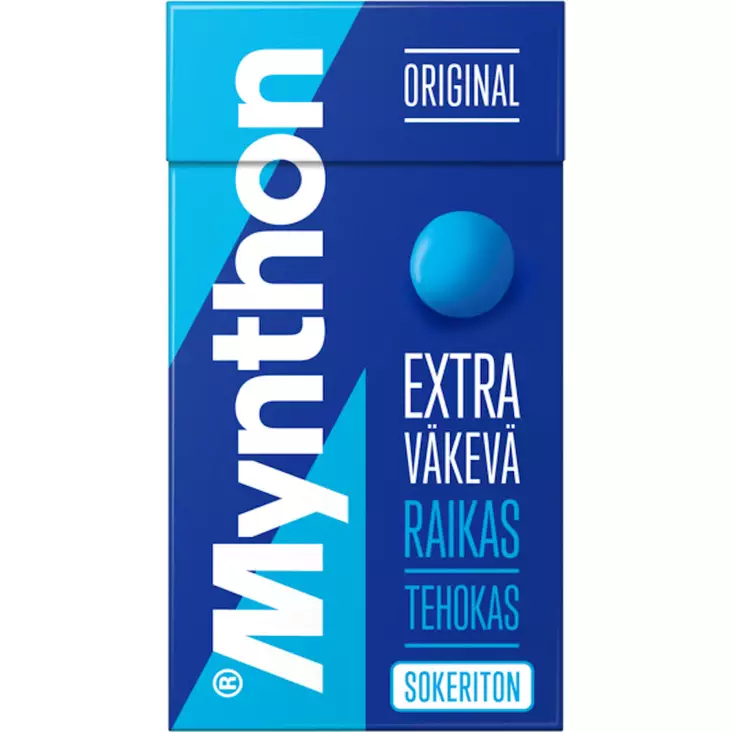 Mynthon extra väkevä kurkkupastilli sokeriton - Pastillit ja purukumit - 6420256910887 - 1