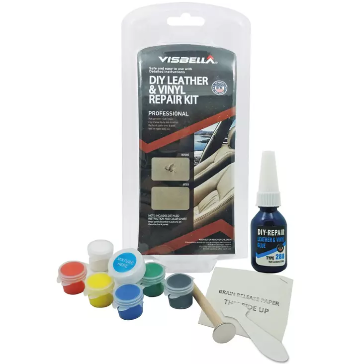 visbella nahan ja vinyylin korjaussarja - Muut autokemikaalit - 6970625540417 - 1