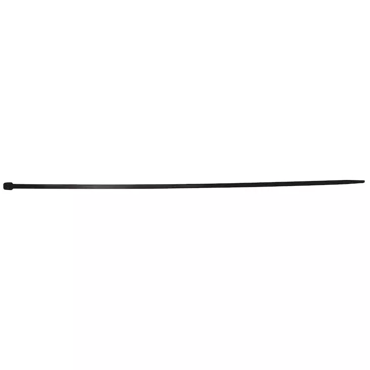 Nippuside muovilukolla musta 100 kpl - Nippusiteet ja rst-nippusiteet - 4058794664737 - 1