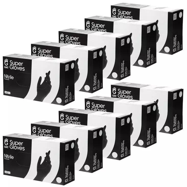 Mustat kertakäyttöhanskat - Siivouskäsineet ja muu siivoustarvike - 6438471030617 - 1