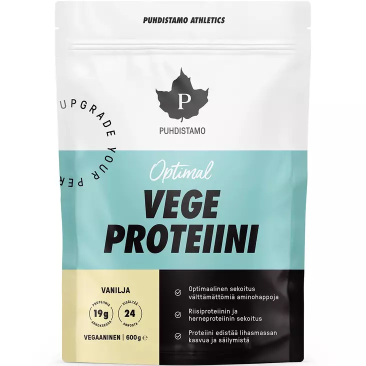 optimal vege proteiini vanilja puhdistamo - Vitamiinit ja jauheet - 6430039223127 - 1