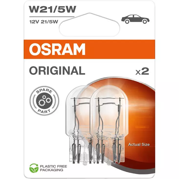 Osram original 12v w32 5w pienoispolttimopari - Lasikantapolttimot - 4062172396387 - 1