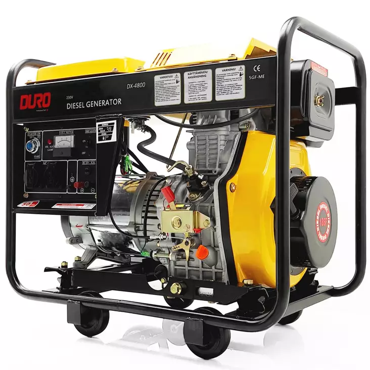 diesel aggregaatti 5kW 230V duro - Aggregaatit - 6438168093697 - 1