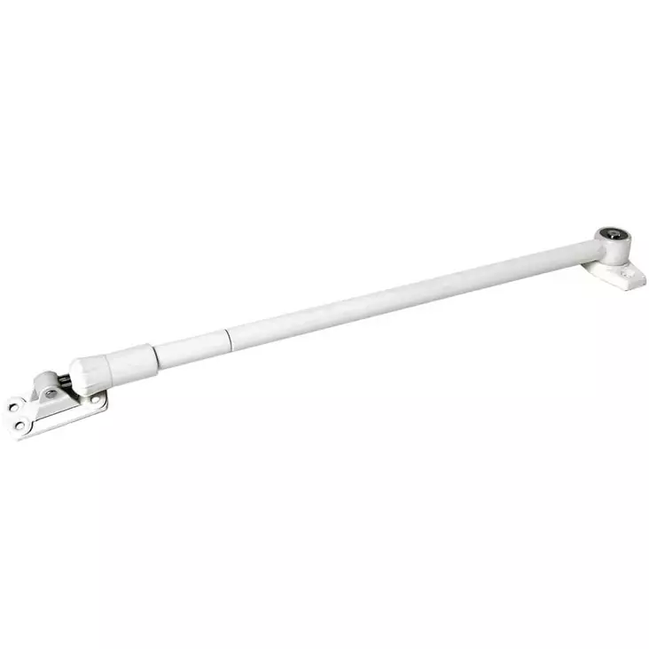 Ovijarru 480mm teräs valkoinen - Ovenpysäyttimet ja lisätarvikkeet - 6414675083727 - 1