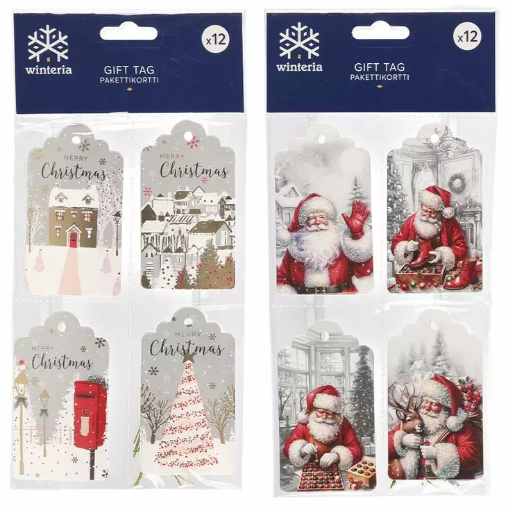 Pakettikortti 12kpl lajitelma - Paketointi - 6410416574967 - 1