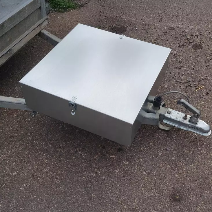 Warma steel peräkärryn työkalulaatikko 60x60x20 cm - Peräkärryn tarvikelaatikot - 6430070622637 - 1