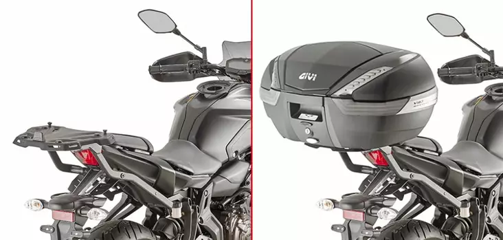 Peräteline Givi Monorack MT-07 2018- - Moottoripyörän laukkujen kiinnityssarjat - 6438471336207 - 2