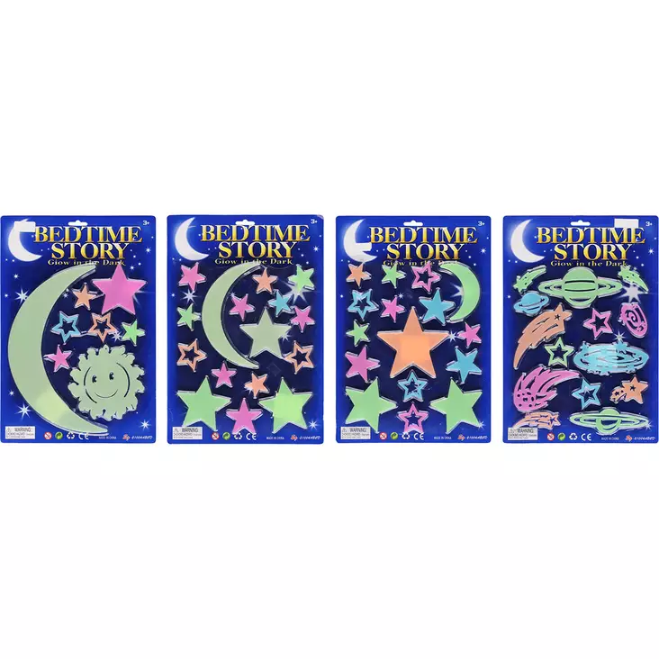 Pimeässä hohtavat tähdet lajitelma - Luovat lelut - 6410416435107 - 1