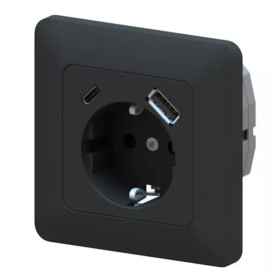 Pistorasia uppo opal +2xusb musta - Pistorasiat - 6438056311537 - 1