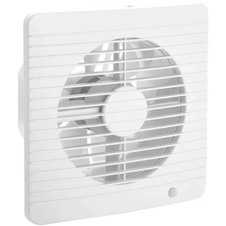 Poistoilmapuhallin ajastimella ja liiketunnistimella 100 mm - Poistoilmapuhaltimet ja ilmanvaihto - 6438152091227 - 1