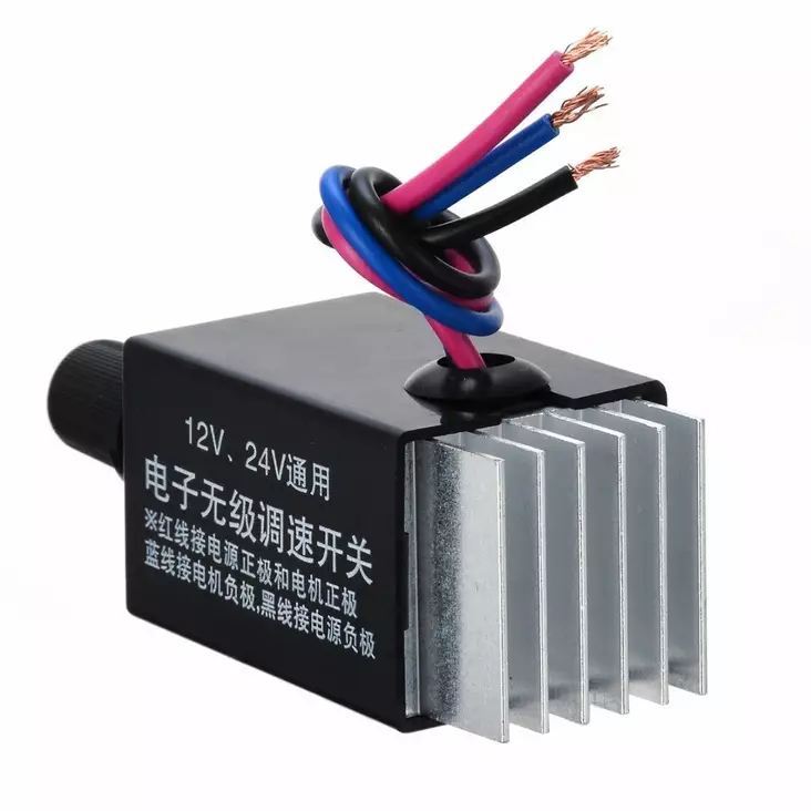 Portaaton tehosäädin kytkin 10A 12V-24V - Auton mittarit ja tarvikkeet - 6438471024227 - 1