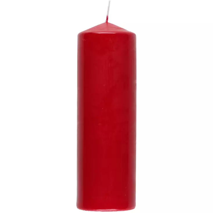Pöytäkynttilä aura 8x25 cm viininpunainen - Pöytäkynttilät - 5906927024387 - 1