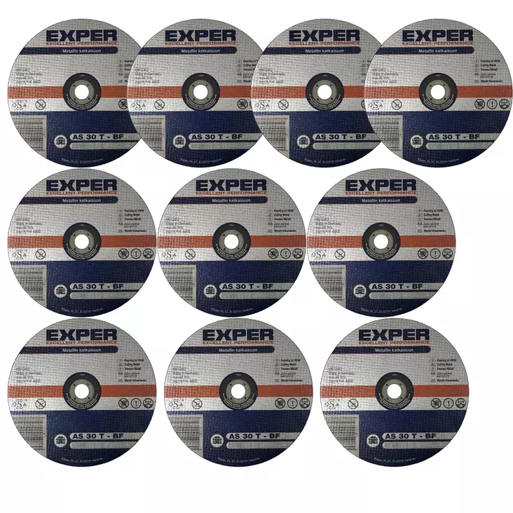Metallinkatkaisulaikka 125mm 10 kpl - Kulmahiomakonelaikat 115mm - 6438081001427 - 1