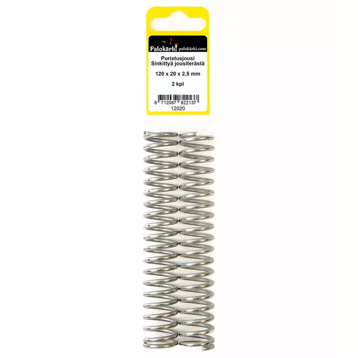 Puristusjousi 120x20x2,5mm 2kpl - Jouset ja jousilajitelmat - 8712067822137 - 1