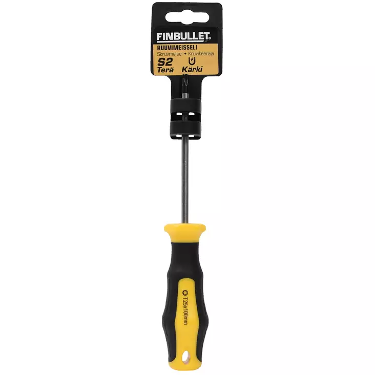 Finbullet ruuvimeisseli magneettikärjellä t25 x 100mm - Ruuvimeisselit - 6438152040737 - 1
