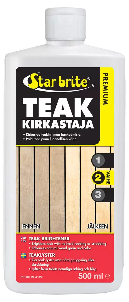 Star brite Teak kirkaste 500ml - Veneen pesuaineet ja tarvikkeet - 071247815207 - 1