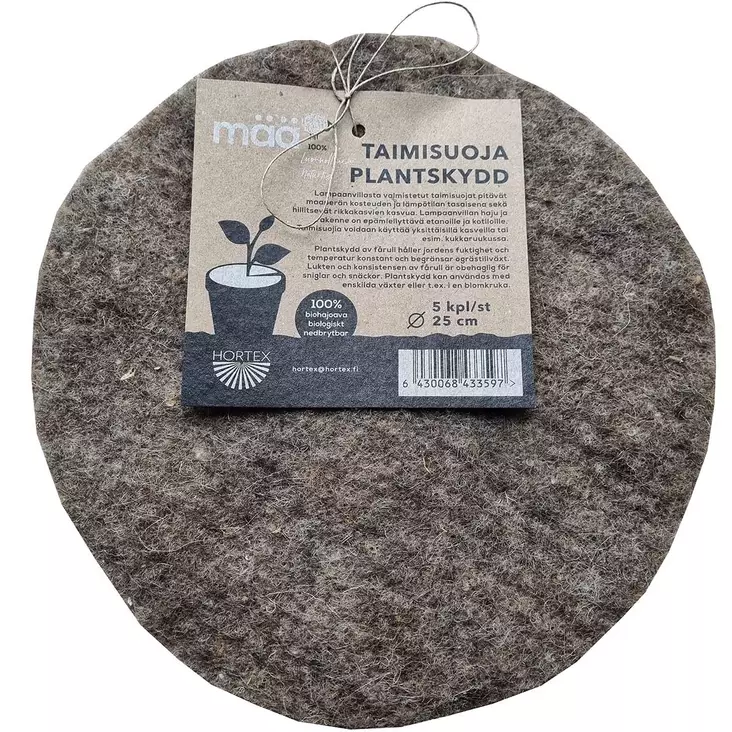 Taimisuoja lampaanvillaa 25cm 5kpl mää - Suodatinkankaat - 6430068433597 - 1