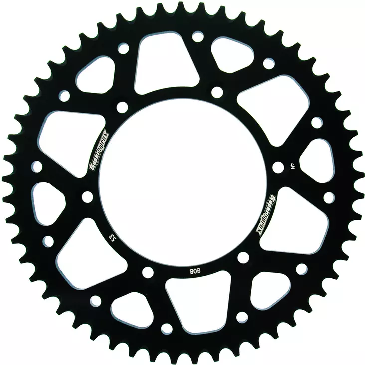 Takaratas Supersprox Alu SU RM125/250/450 51T Musta - Motocrossin ja enduron takahammasarattaat - 8592165071367 - 2